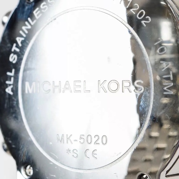 MICHAEL KORS SILVER MOTHER OF PEARL WATCH 5020 - Picture 7 of 8